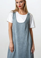 Oversized Denim Overall Dress Dresses Kate Hewko 