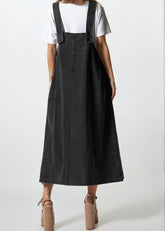 Oversized Denim Overall Dress Dresses Kate Hewko 