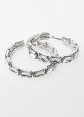 Oversized Gemstone Hoops Earrings Kate Hewko 