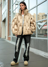 Oversized Quilted Puffer Jacket Outerwear Kate Hewko 