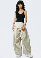 Oversized Wrap Drawstring Trouser Pants Kate Hewko 