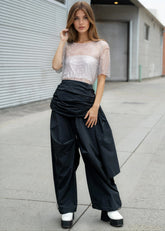Oversized Wrap Drawstring Trouser Pants Kate Hewko 