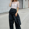Oversized Wrap Drawstring Trouser Pants Kate Hewko 