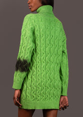 Paint Stroke Turtleneck Sweater Dress Dresses Kate Hewko 