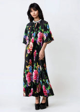 Pearl Embellished Floral Midi Dress Dresses Kate Hewko 