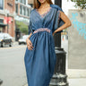 Pearl Studded Denim Kaftan Dresses Kate Hewko 