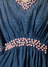 Pearl Studded Denim Kaftan Dresses Kate Hewko 