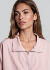Pink Windbreaker Short Set Two Piece Sets Kate Hewko 