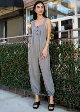 Plaid Button Up Jumpsuit Rompers Kate Hewko 
