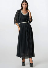 Pleated Embellished Maxi Dress Dresses Kate Hewko 