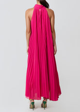 Pleated Halter Maxi Dress Dresses Kate Hewko 
