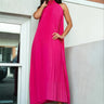 Pleated Halter Maxi Dress Dresses Kate Hewko 