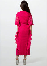 Pleated Ruffle Kaftan Dress Dresses Kate Hewko 