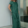 Pleated Tie Waist Pant Set Two Piece Sets Kate Hewko 
