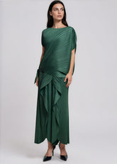 Pleated Tie Waist Pant Set Two Piece Sets Kate Hewko 