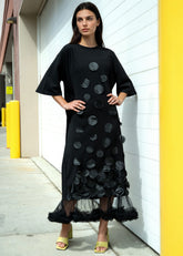 Polka Dot Petal Tee Dress Dresses Kate Hewko 