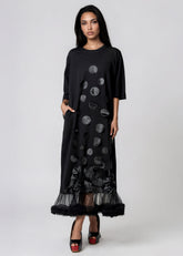 Polka Dot Petal Tee Dress Dresses Kate Hewko 