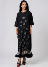 Polka Dot Petal Tee Dress Dresses Kate Hewko 