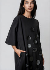 Polka Dot Petal Tee Dress Dresses Kate Hewko 