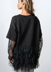 Polka Dot Sleeve Layered Tulle Tunic Tunics Kate Hewko 