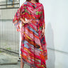 Pop Art Belted Pleated Dress Dresses Kate Hewko Hot Pink One size 