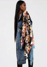 Pop Art + Denim Jacket Outerwear Kate Hewko 