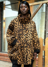 Quilted Batwing Leopard Jacket Outerwear Kate Hewko 