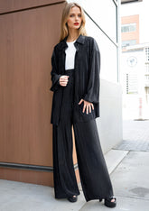 Relaxed Pleated Pant Set Two Piece Sets Kate Hewko 