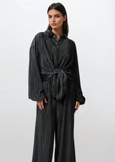 Relaxed Pleated Pant Set Two Piece Sets Kate Hewko Black One size 