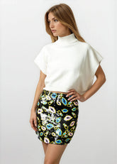 Retro Neon Mini Skirt Skirts Kate Hewko 