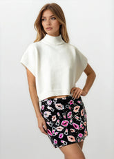 Retro Neon Mini Skirt Skirts Kate Hewko 