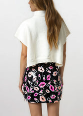 Retro Neon Mini Skirt Skirts Kate Hewko 