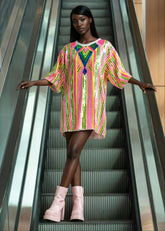 Retro Sequin Tee Dresses Kate Hewko Multi One Size 