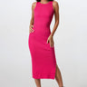 Reversible Cut Out Bodycon Dress Dresses Kate Hewko Hot Pink S/M 