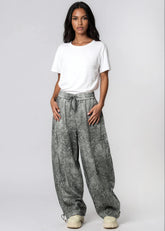 Rhinestone Animal Print Drawstring Pant Pants Kate Hewko 