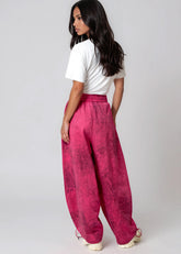 Rhinestone Animal Print Drawstring Pant Pants Kate Hewko 