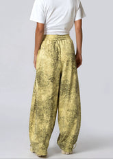 Rhinestone Animal Print Drawstring Pant Pants Kate Hewko 