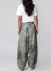 Rhinestone Animal Print Drawstring Pant Pants Kate Hewko 