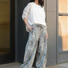 Rhinestone Animal Print Drawstring Pant Pants Kate Hewko 