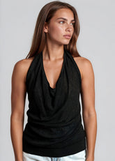 Rhinestone Cowl Neck Knit Tank Tank Tops Kate Hewko 