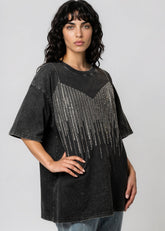 Rhinestone Drip Tee Tees Kate Hewko 