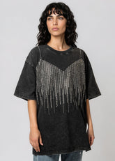Rhinestone Drip Tee Tees Kate Hewko 