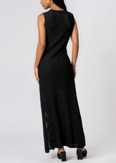 Rhinestone Eyelet Knit Maxi Dress Dresses Kate Hewko 