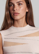 Rhinestone Slash Knit Tank Top Tank Tops Kate Hewko 
