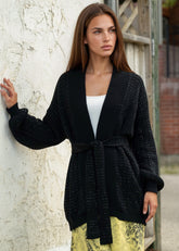 Rhinestone Studded Knit Cardigan Cardigans Kate Hewko 