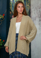 Rhinestone Studded Knit Cardigan Cardigans Kate Hewko 