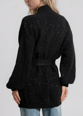 Rhinestone Studded Knit Cardigan Cardigans Kate Hewko 