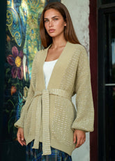Rhinestone Studded Knit Cardigan Cardigans Kate Hewko 
