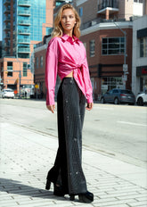 Rhinestones Studded Pants Pants Kate Hewko 