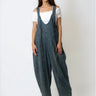 Ribbed Denim Wide Leg Overalls Overalls Kate Hewko Light Denim One size 